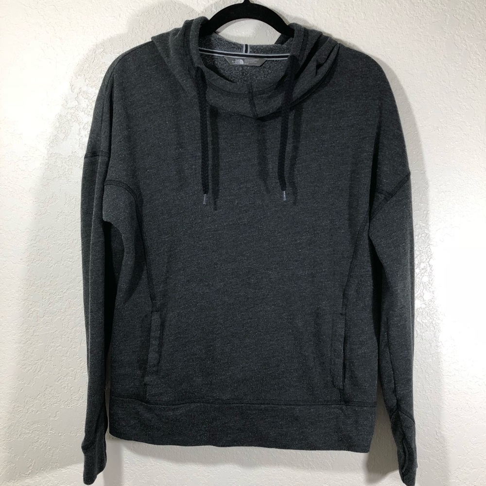 The north face grey pullover hoodie women medium